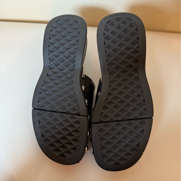 AEROSOLES Black Studded Mules - Picture 8 of 9